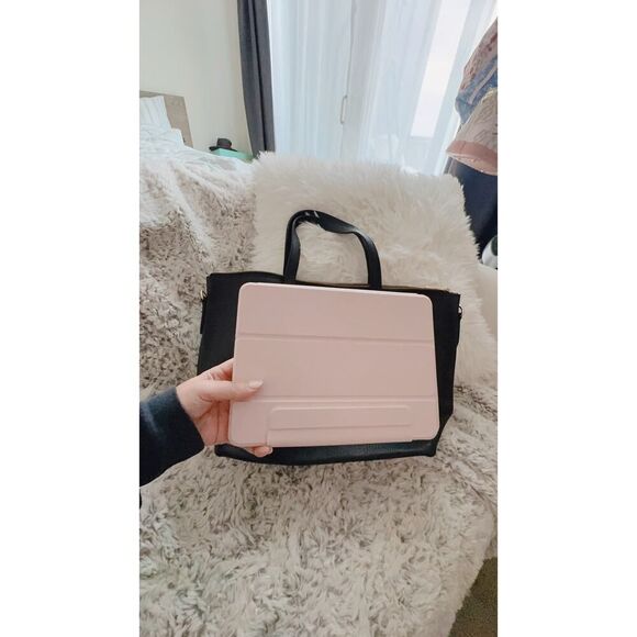 Cuyana small zipper tote bag black top handle one size - Picture 7 of 8